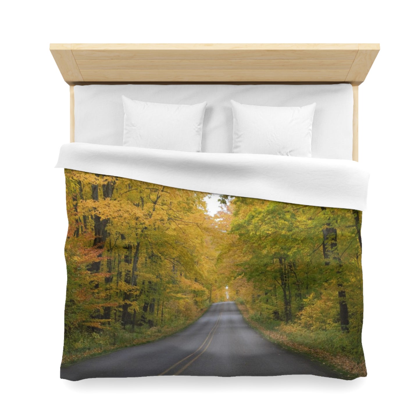 Microfiber Duvet Cover - Fall Road
