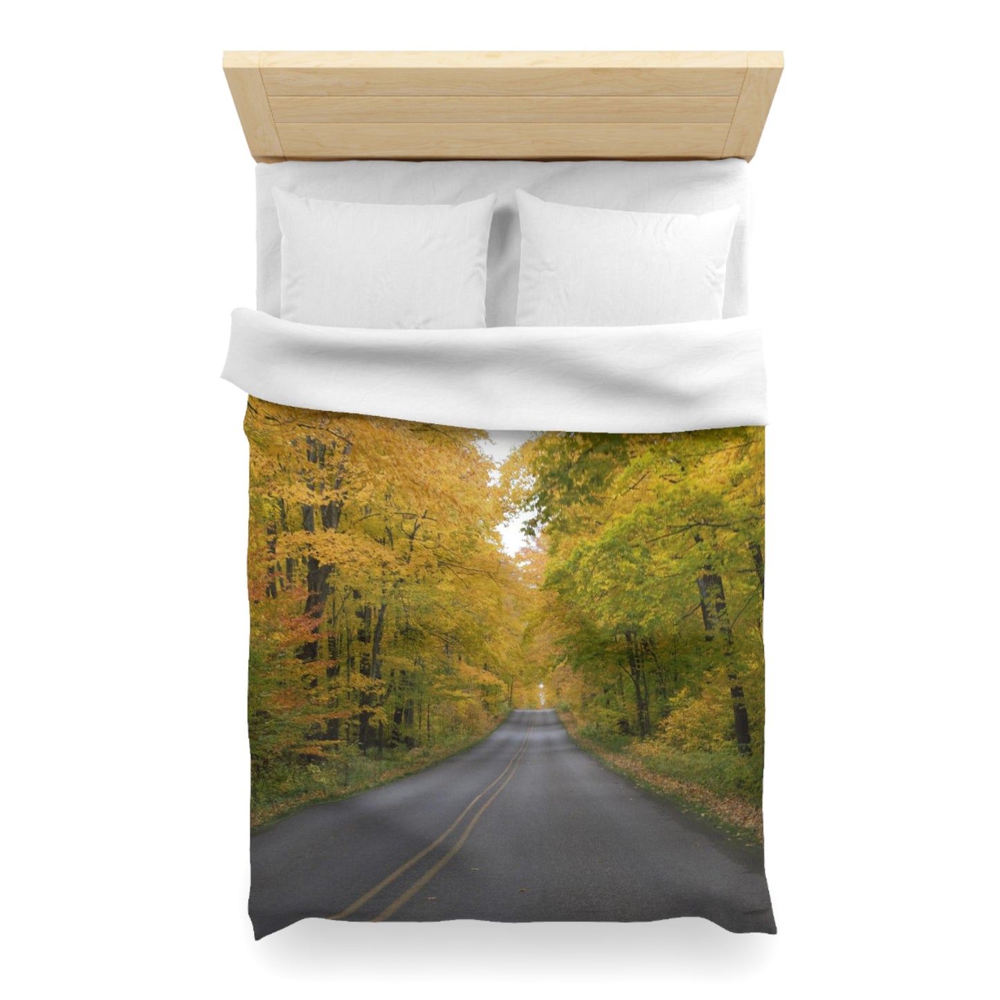 Microfiber Duvet Cover - Fall Road