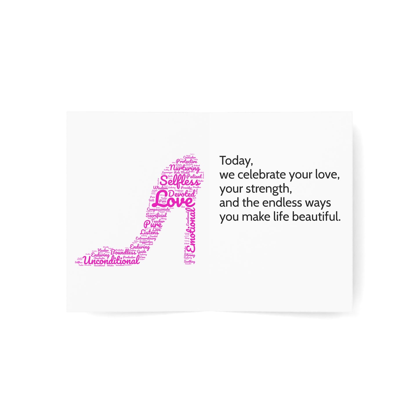 Greeting Cards (1 Card w/Envelope) MOM APPRECIATION WITH HIGH HEEL