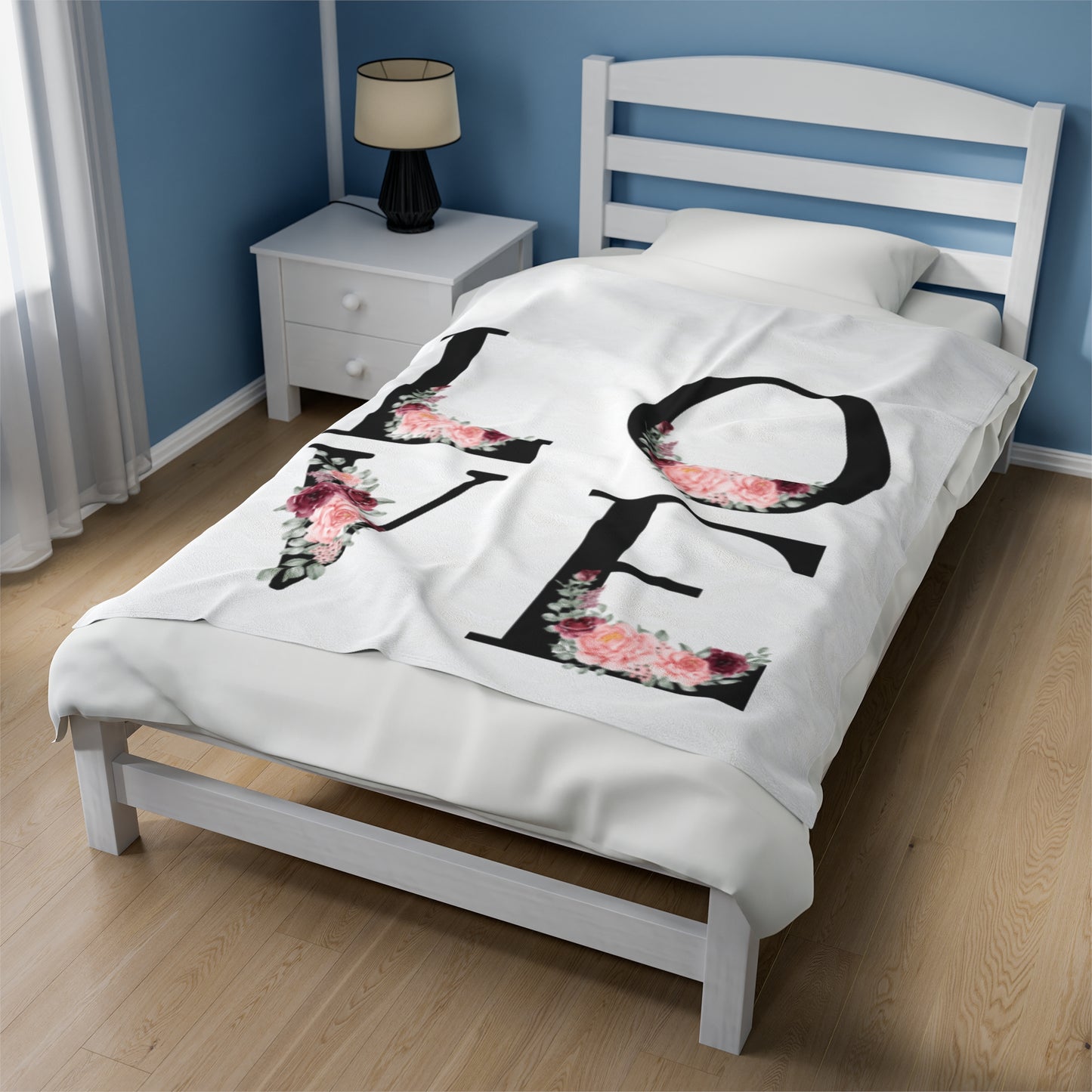 Velveteen Plush Blanket - LOVE