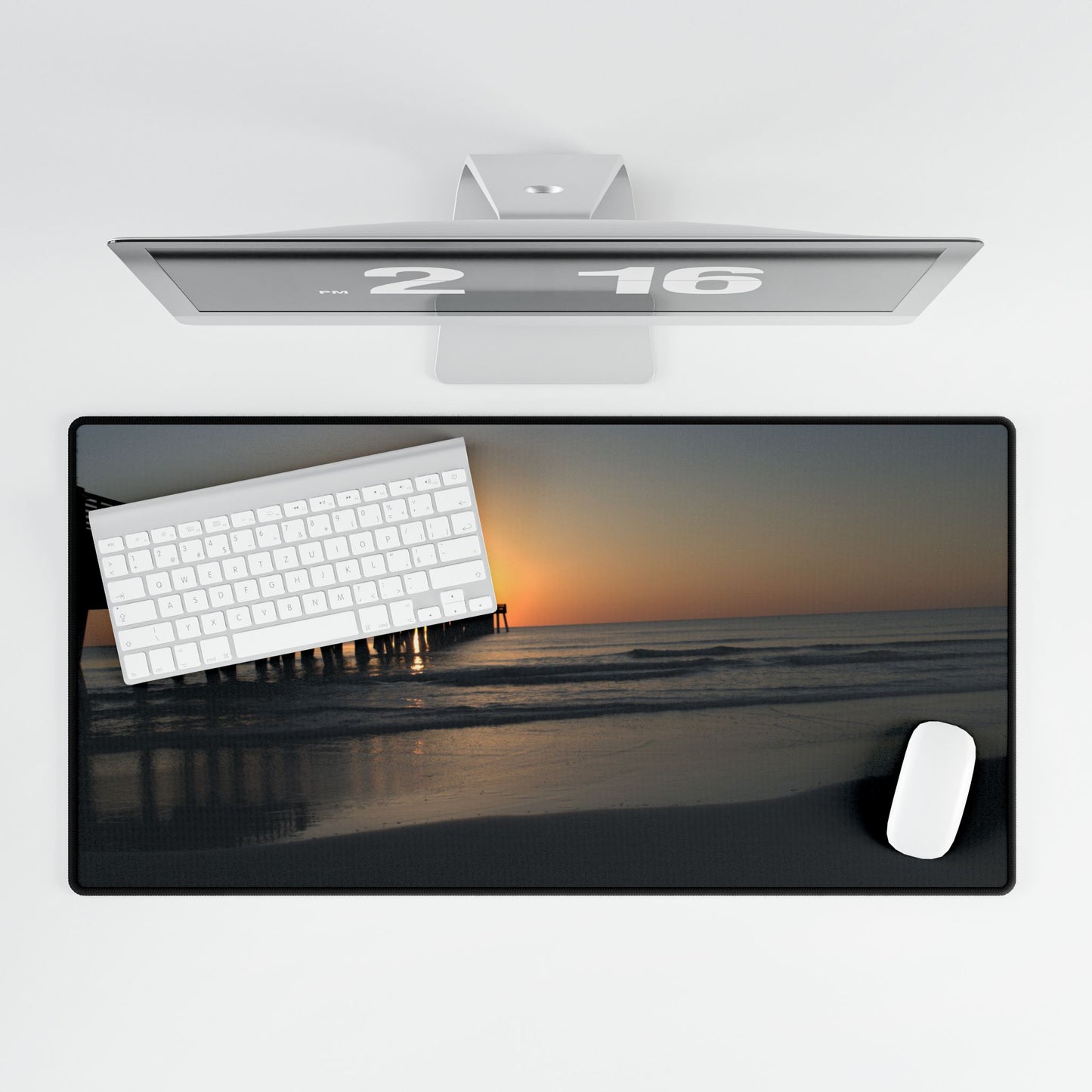 Desk Mat - Sunrise at the pier