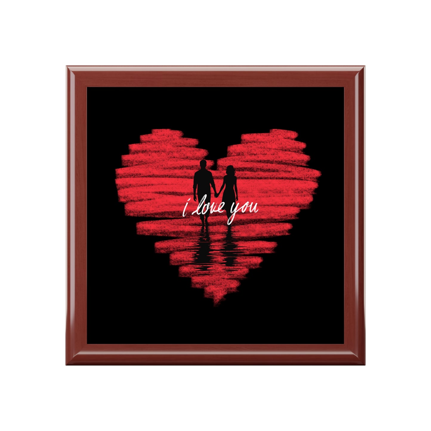 i love you Jewelry Box – Black Ceramic