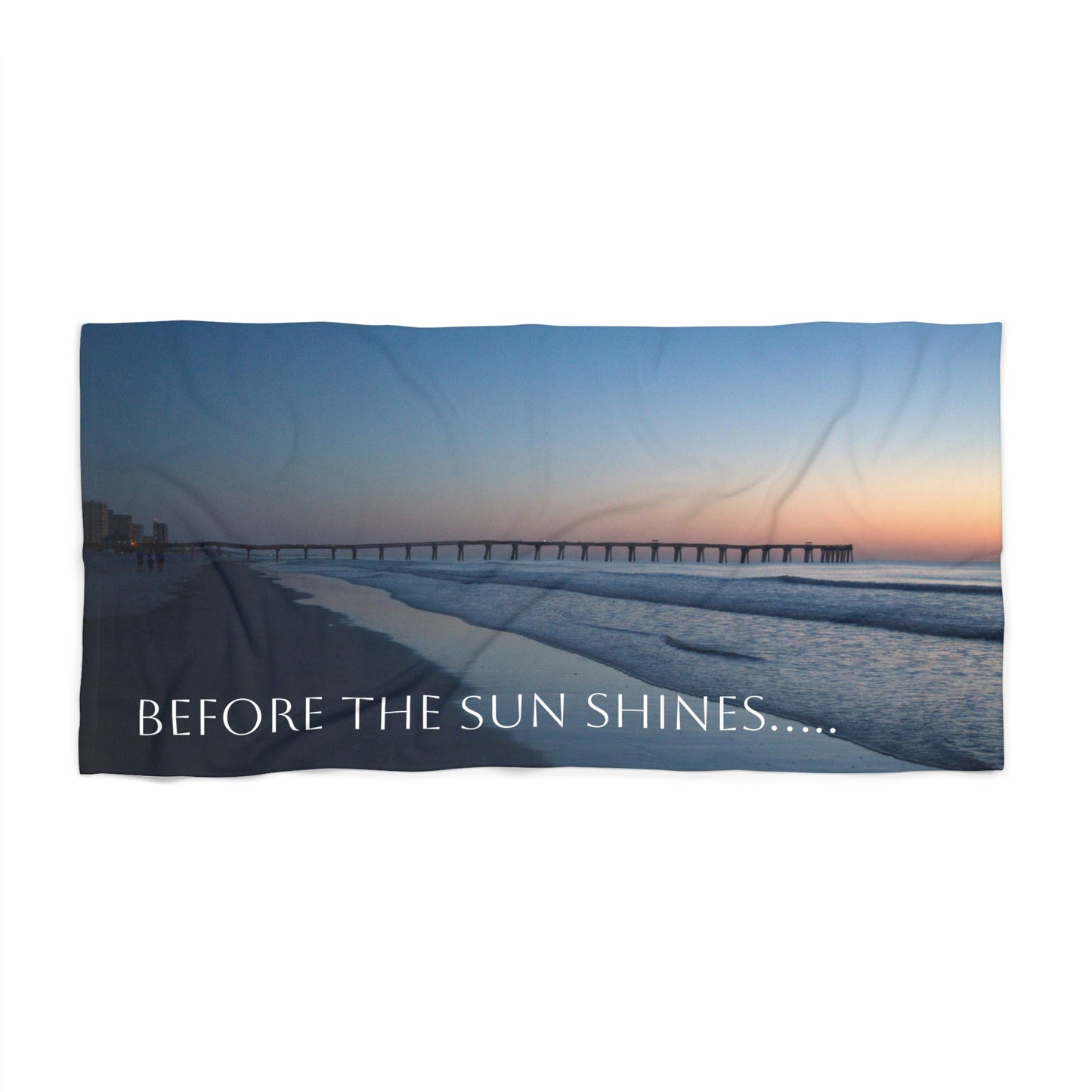 Luxurious Beach Towel - Before the sun shines