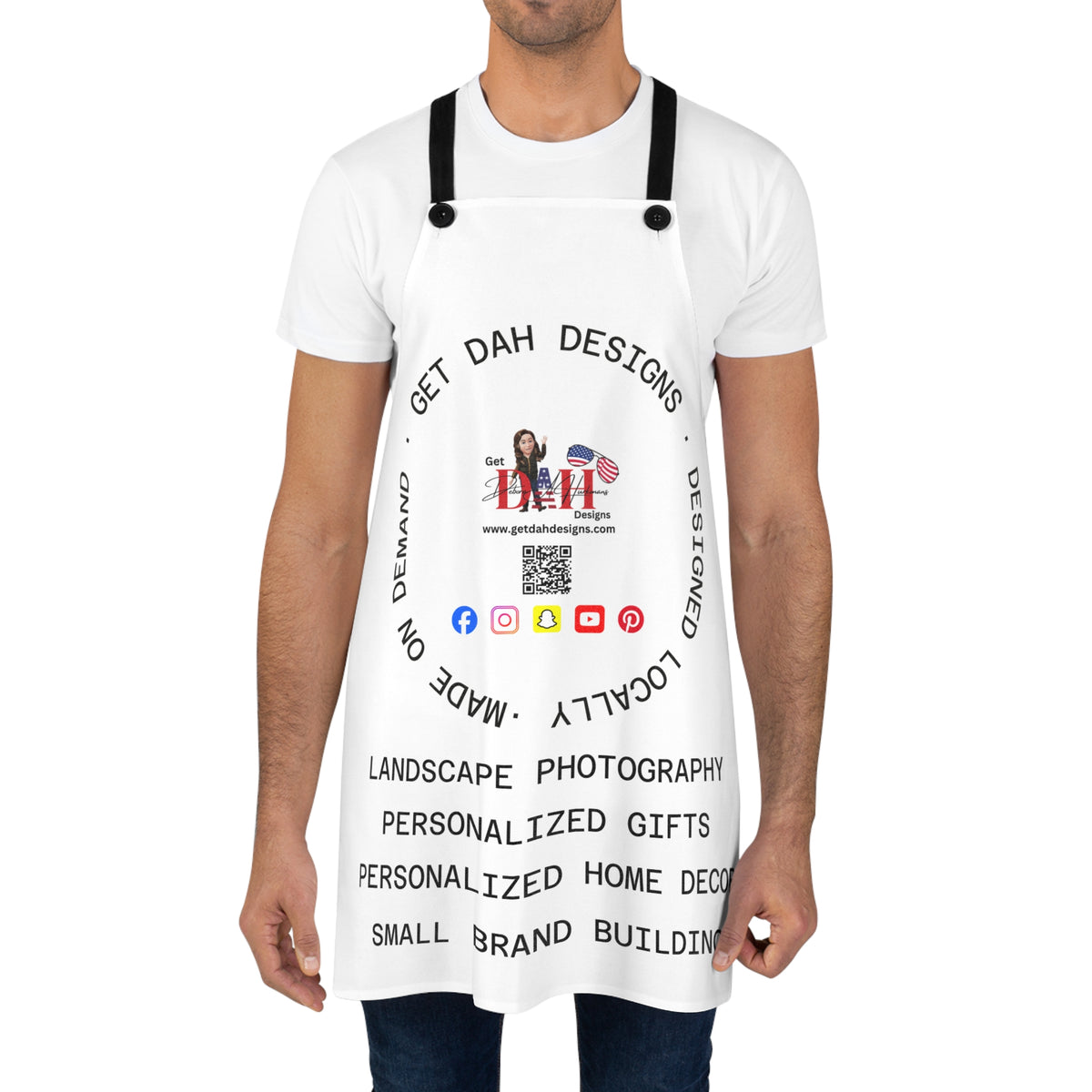 CYB Black Apron - Personalize with your Logo and Product List.