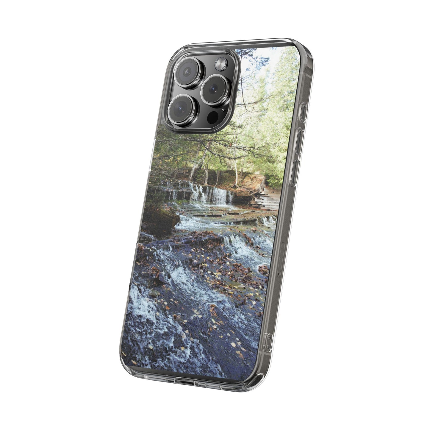 Clear Cases - Waterfall - iPhone 16 series, iPhone 15 series, iPhone 14 series, iPhone 13 series, IPhone 12 series