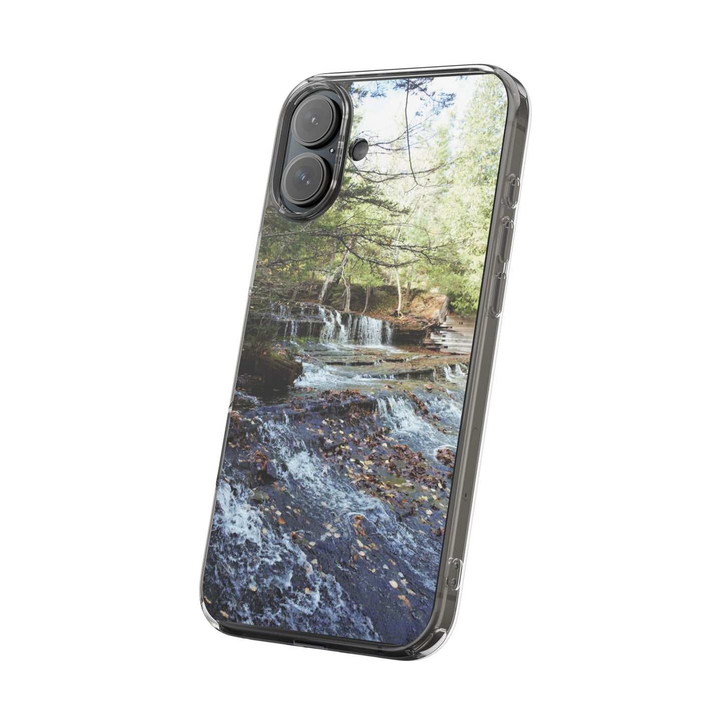 Clear Cases - Waterfall - iPhone 16 series, iPhone 15 series, iPhone 14 series, iPhone 13 series, IPhone 12 series