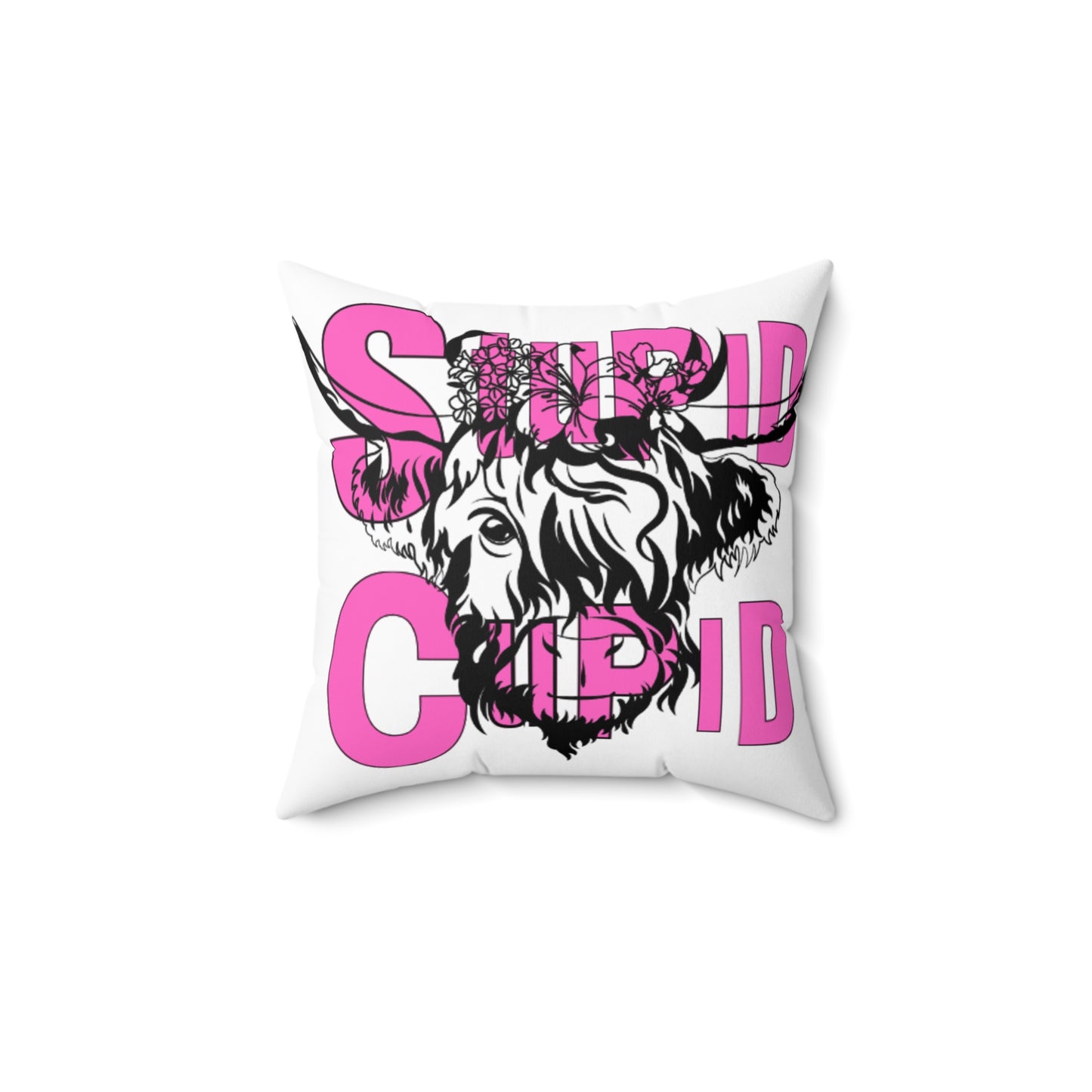 Highland Cow SC Spun Polyester Square Pillow MASTER