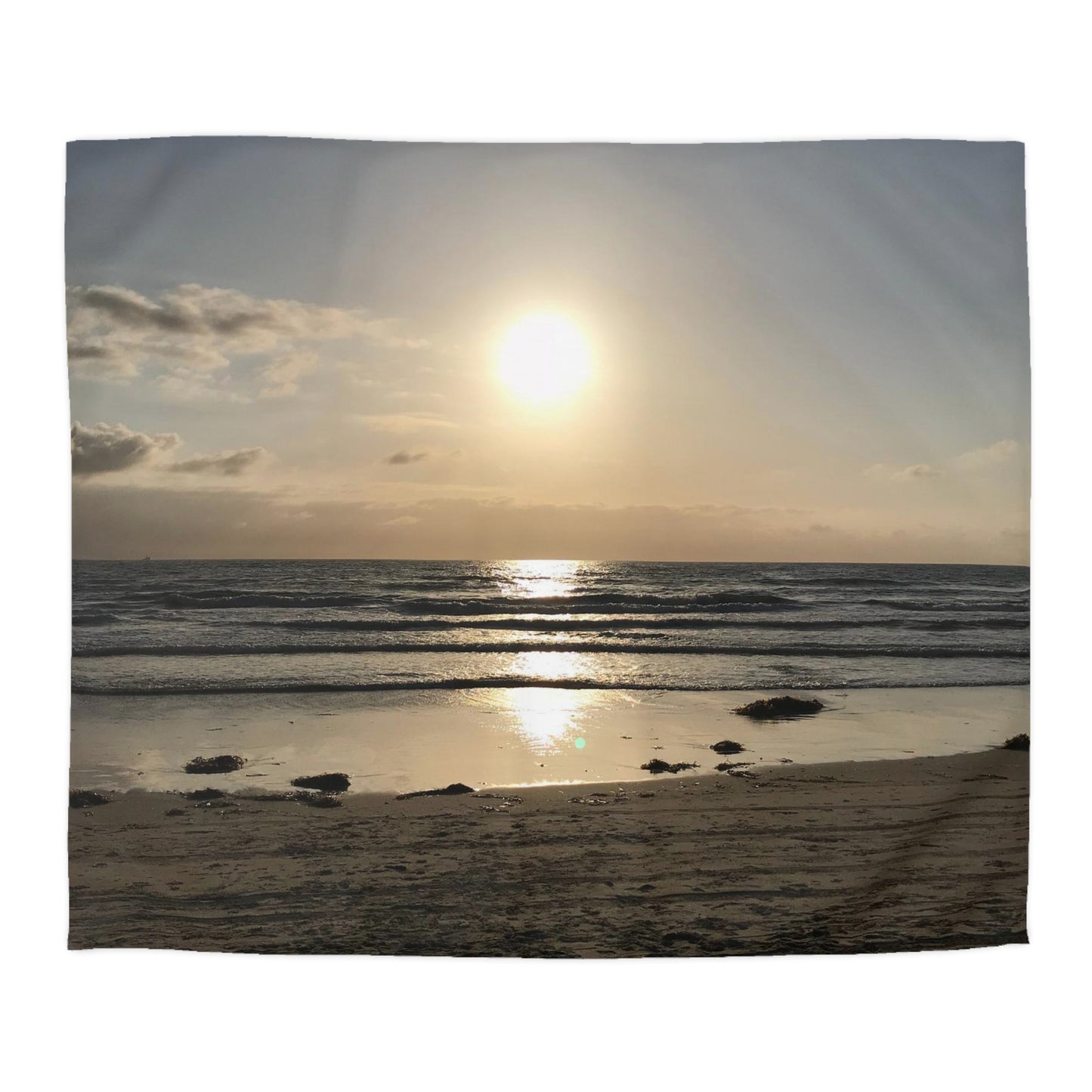 Microfiber Duvet Cover - Sunset at the beach