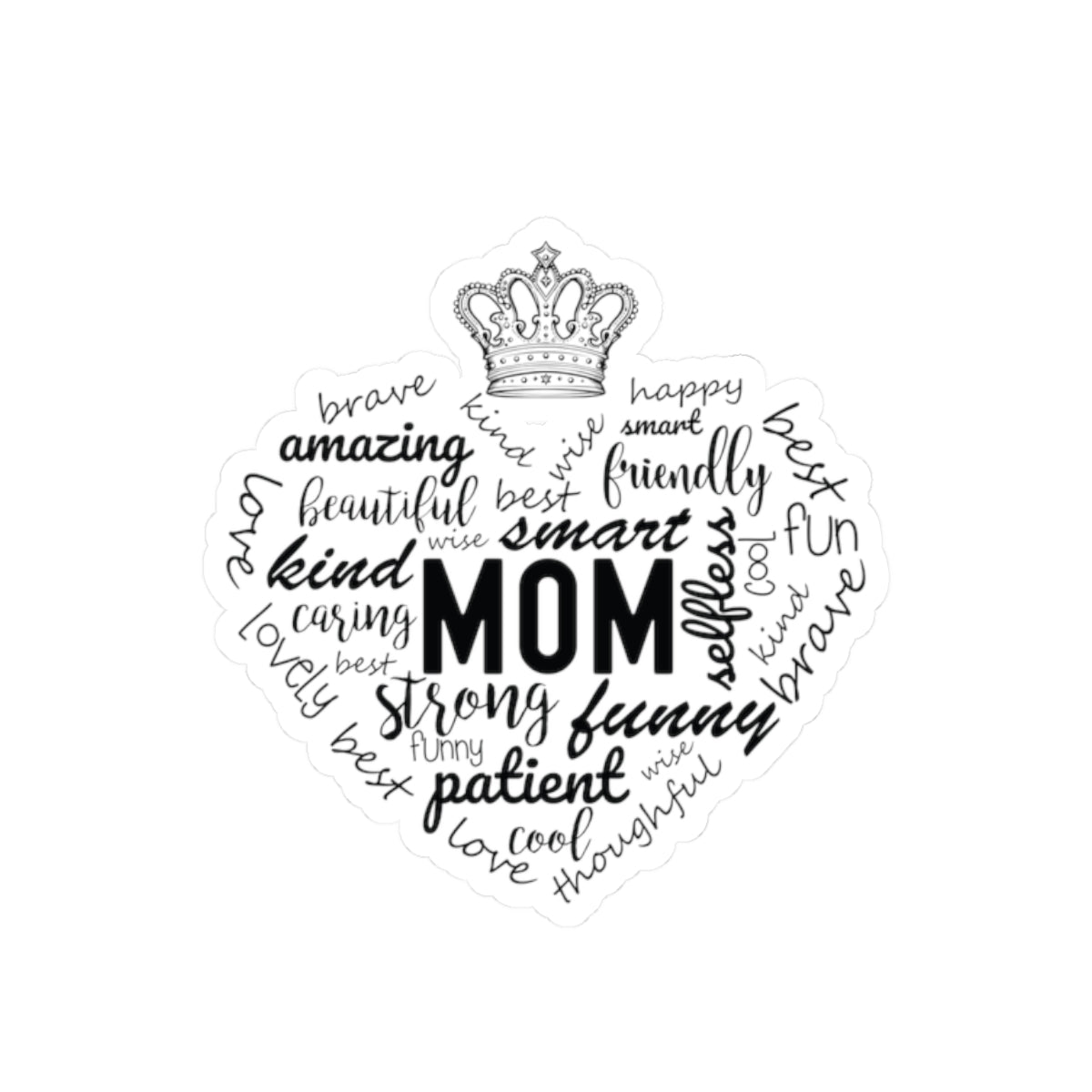 Kiss-Cut Stickers MOM Appreciation