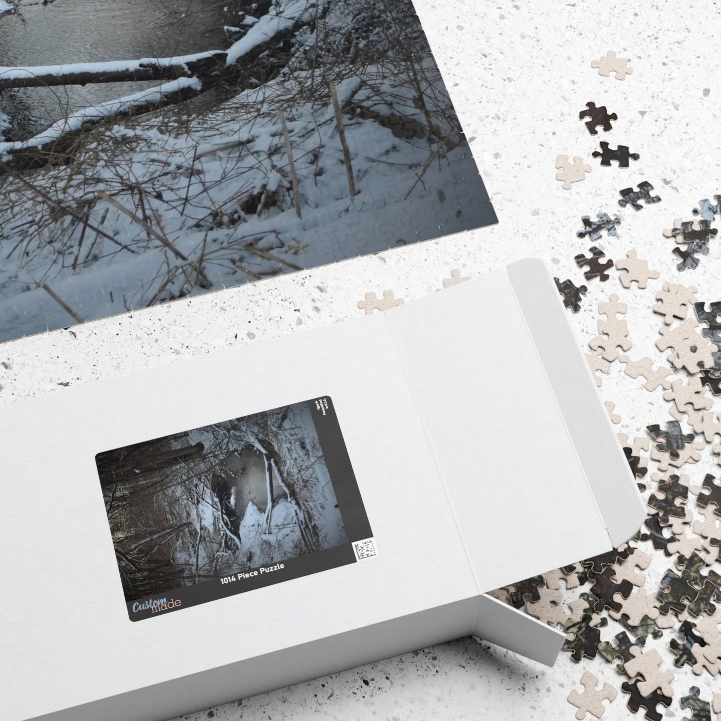 Puzzle (110, 252, 500, 1014-piece) Frozen pod in the park