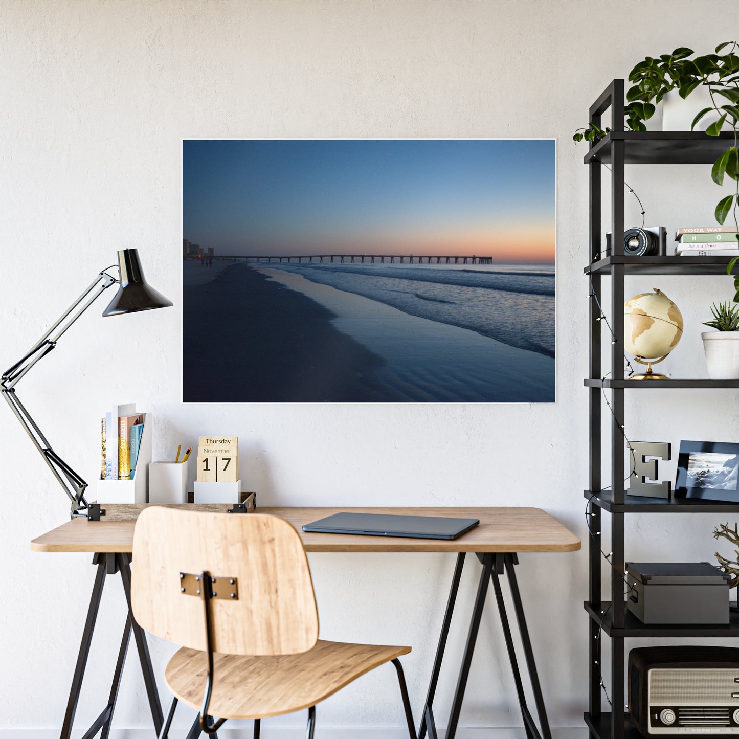 Gloss Posters - Blue hour at the Pier