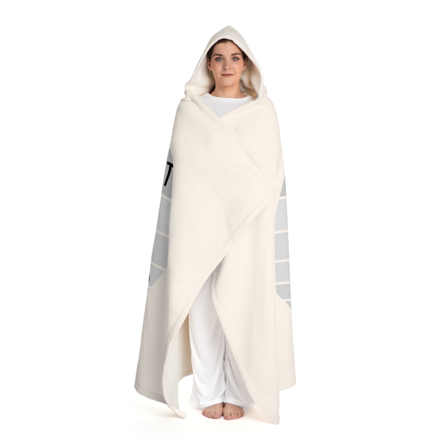 Hooded Sherpa Fleece Blanket -Life is short!