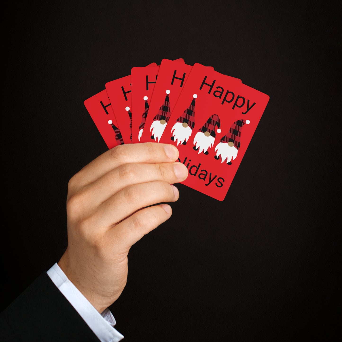 Poker Cards Happy Holidays