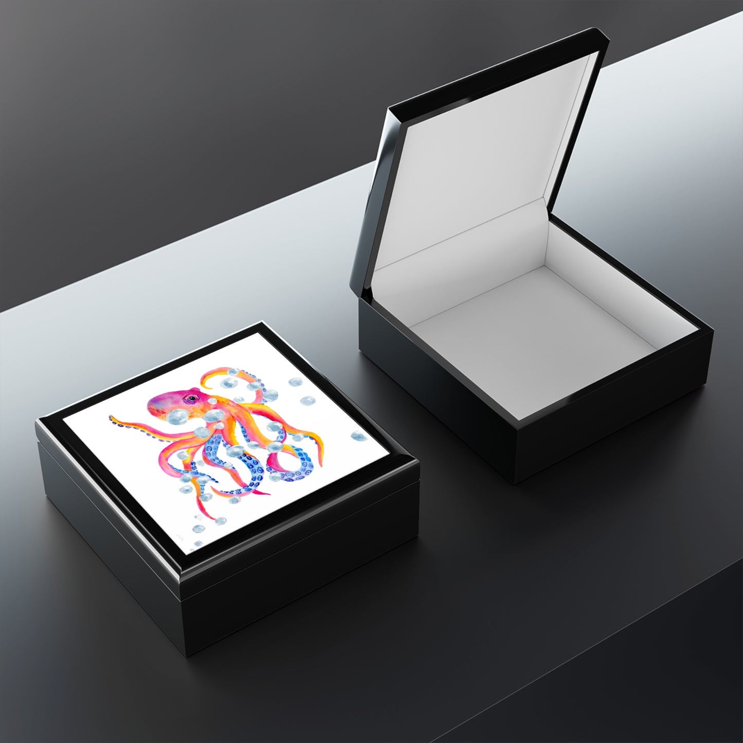 Jewelry Box – White Ceramic Octopus