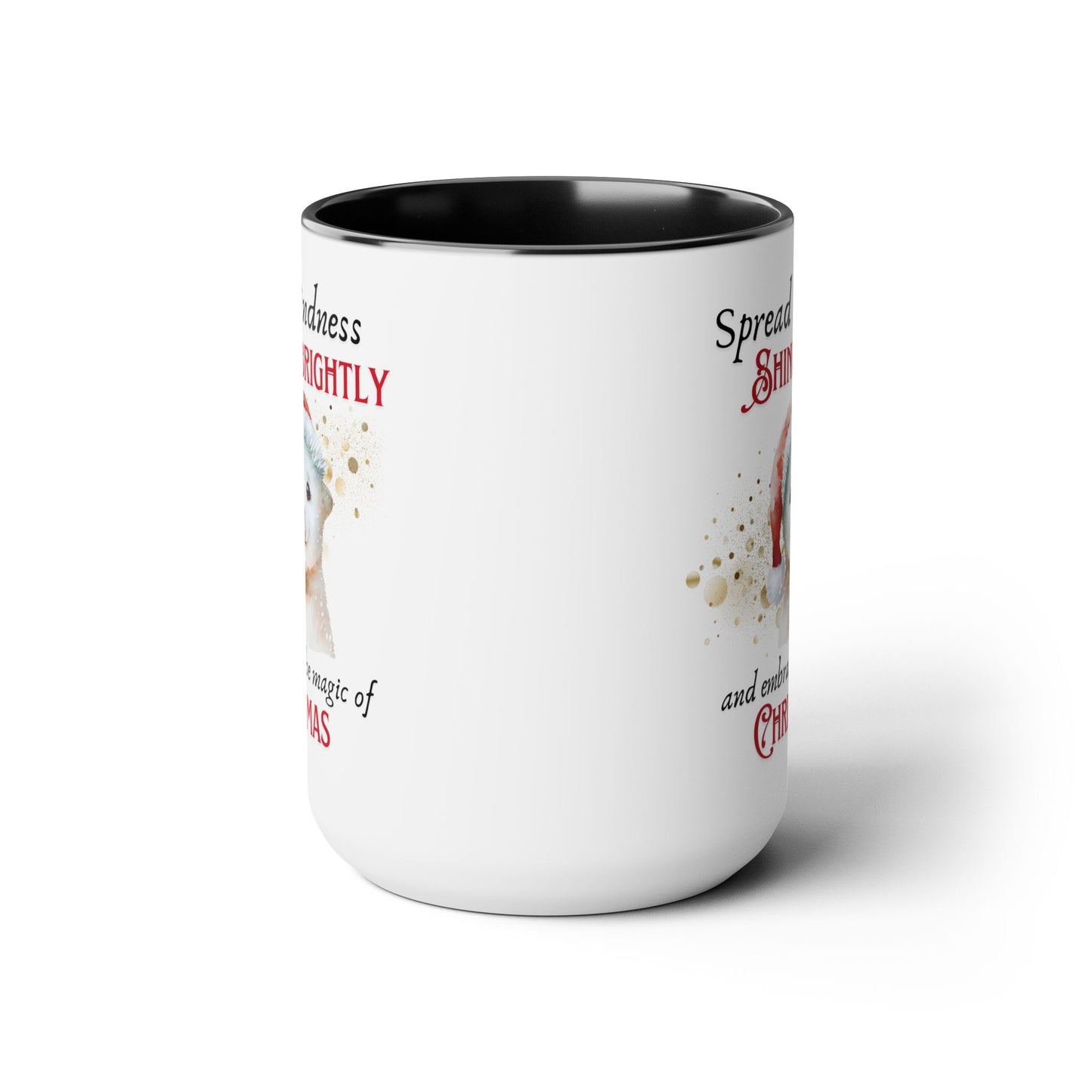 Two-Tone Coffee Mugs, 15oz - Magic of Christmas Polar Bear