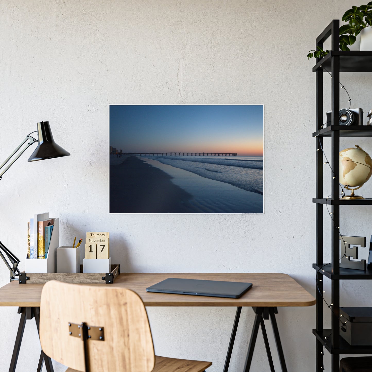 Gloss Posters - Blue hour at the Pier