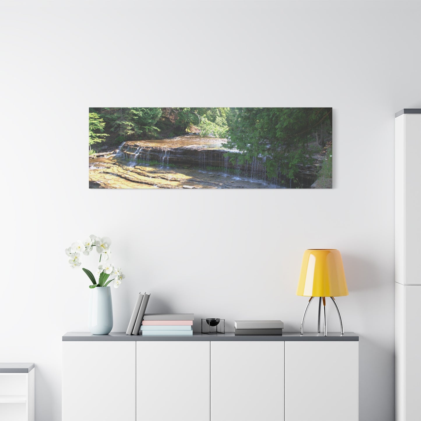 Water Falls 60" X 20" Matte Canvas, Stretched, 1.25"