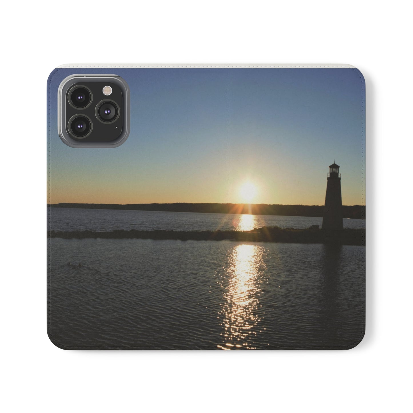 Flip Cases - Sunset Happy Rock - iPhone 13, iPhone 13 Mini, iPhone 13 Pro Max, Samsung Galaxy S22