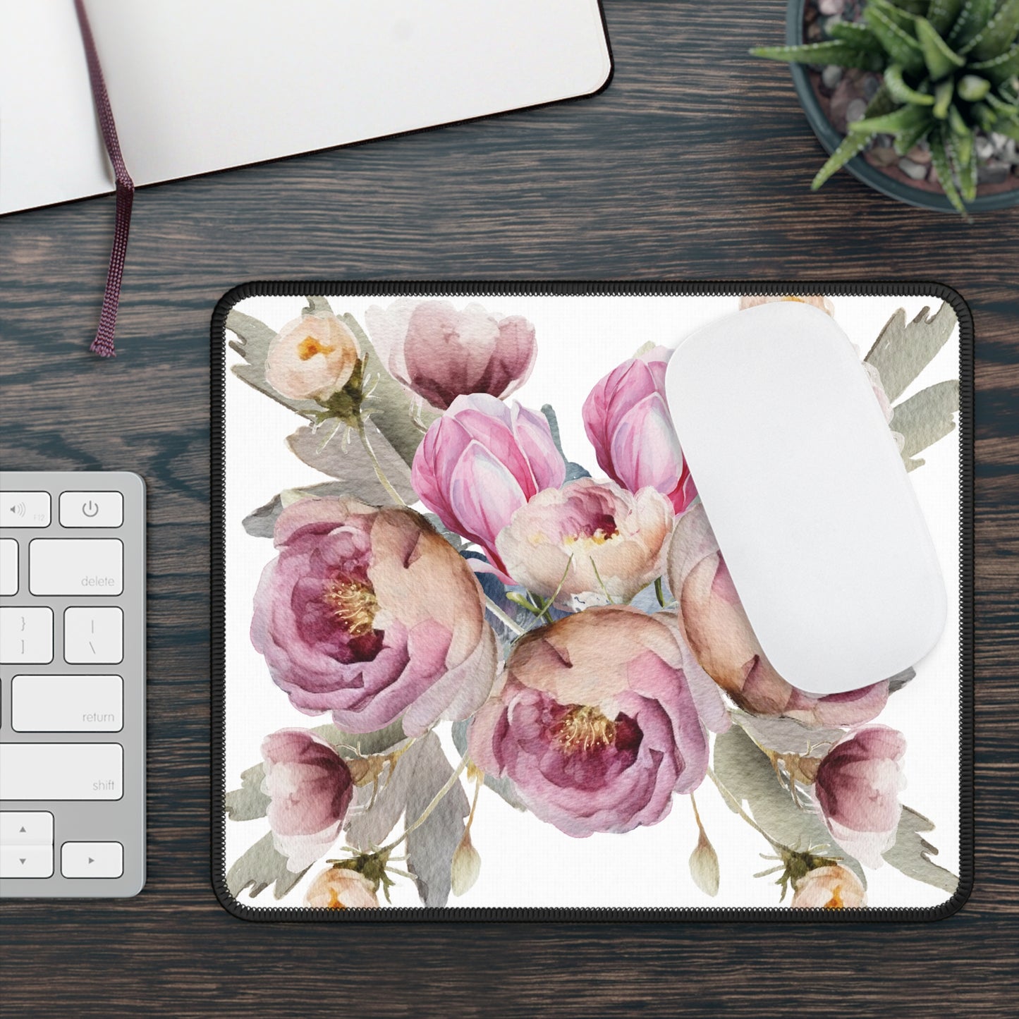 Gaming Mouse Pad- Pink Peonys