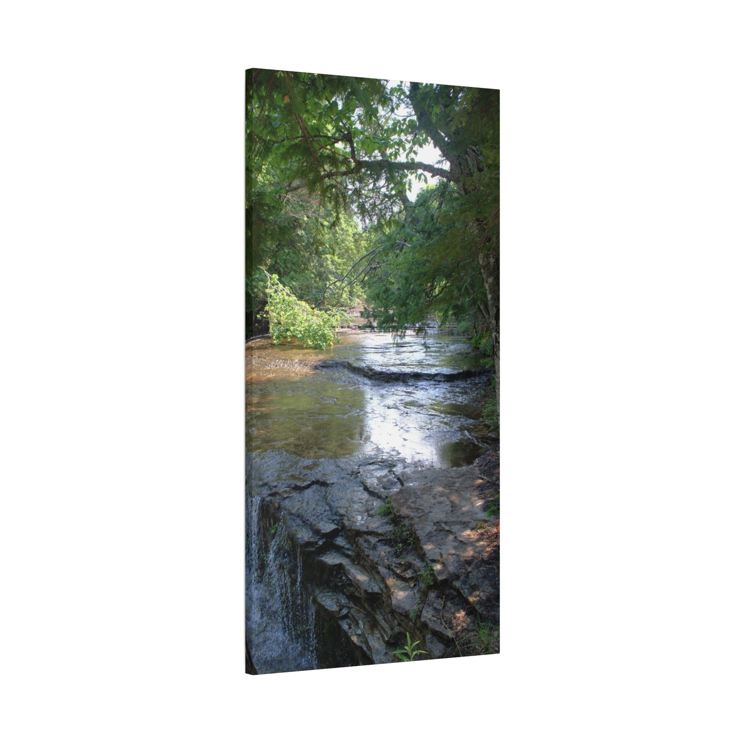 Agate waterfall right Matte Canvas, Stretched, 1.25" 48" x 16", 48" x 24", 48" x 32", 48" x 36" Vertical