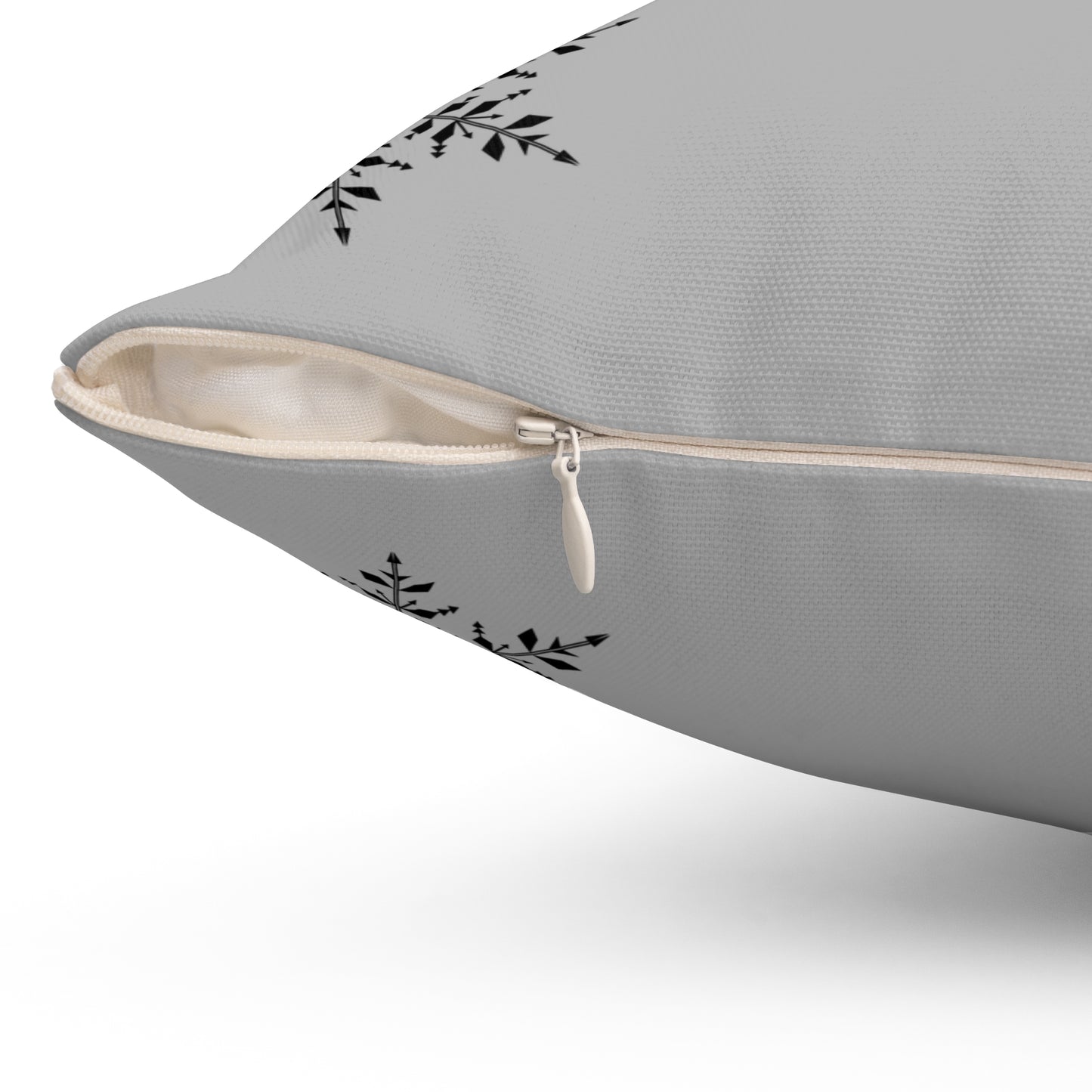 Spun Polyester Square Pillow - SNOWFLAKES