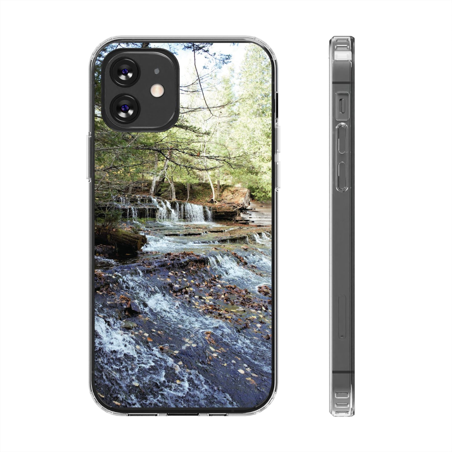 Clear Cases - Waterfall - iPhone 16 series, iPhone 15 series, iPhone 14 series, iPhone 13 series, IPhone 12 series