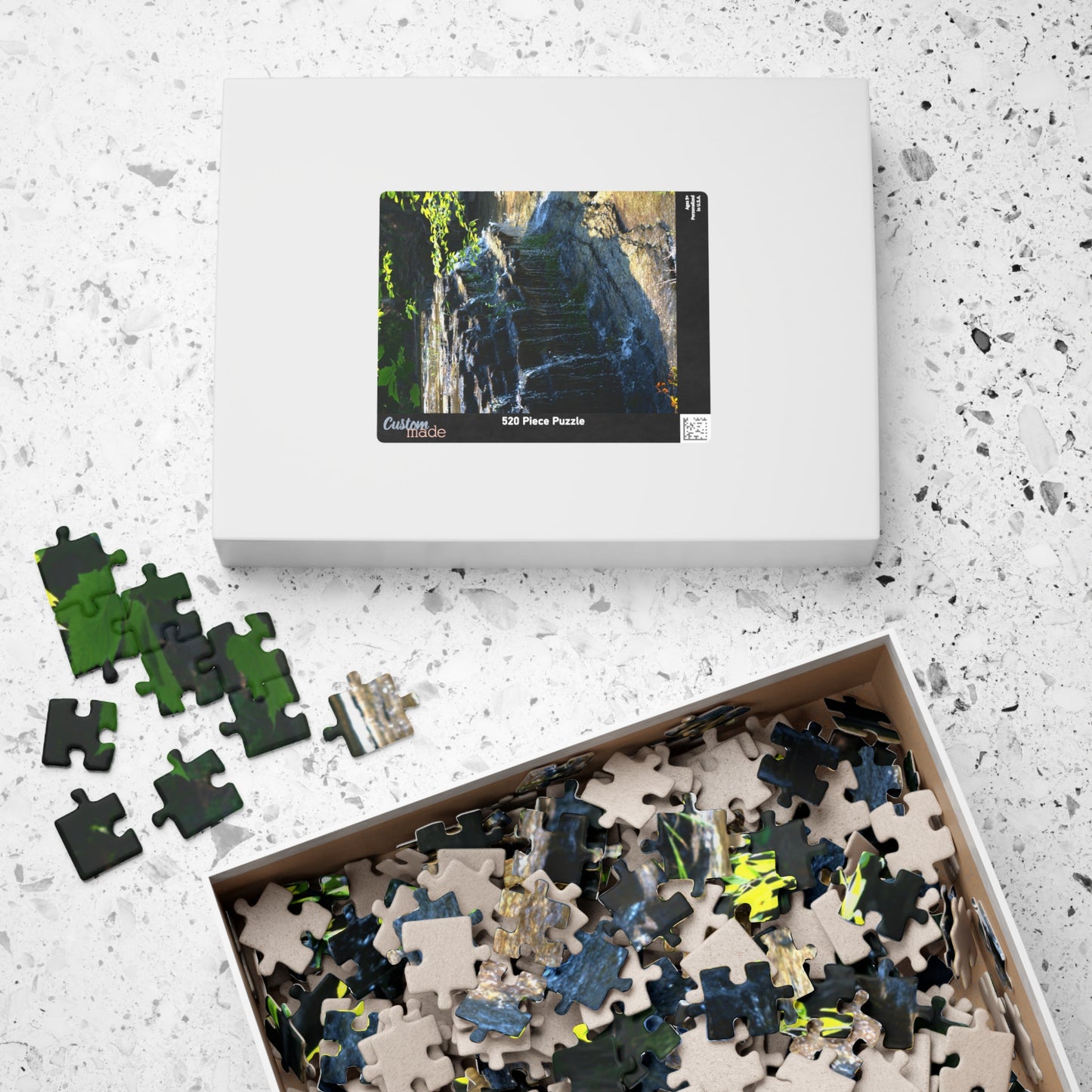 Puzzle (110, 252, 500, 1014-piece) Refreshing Waterfall