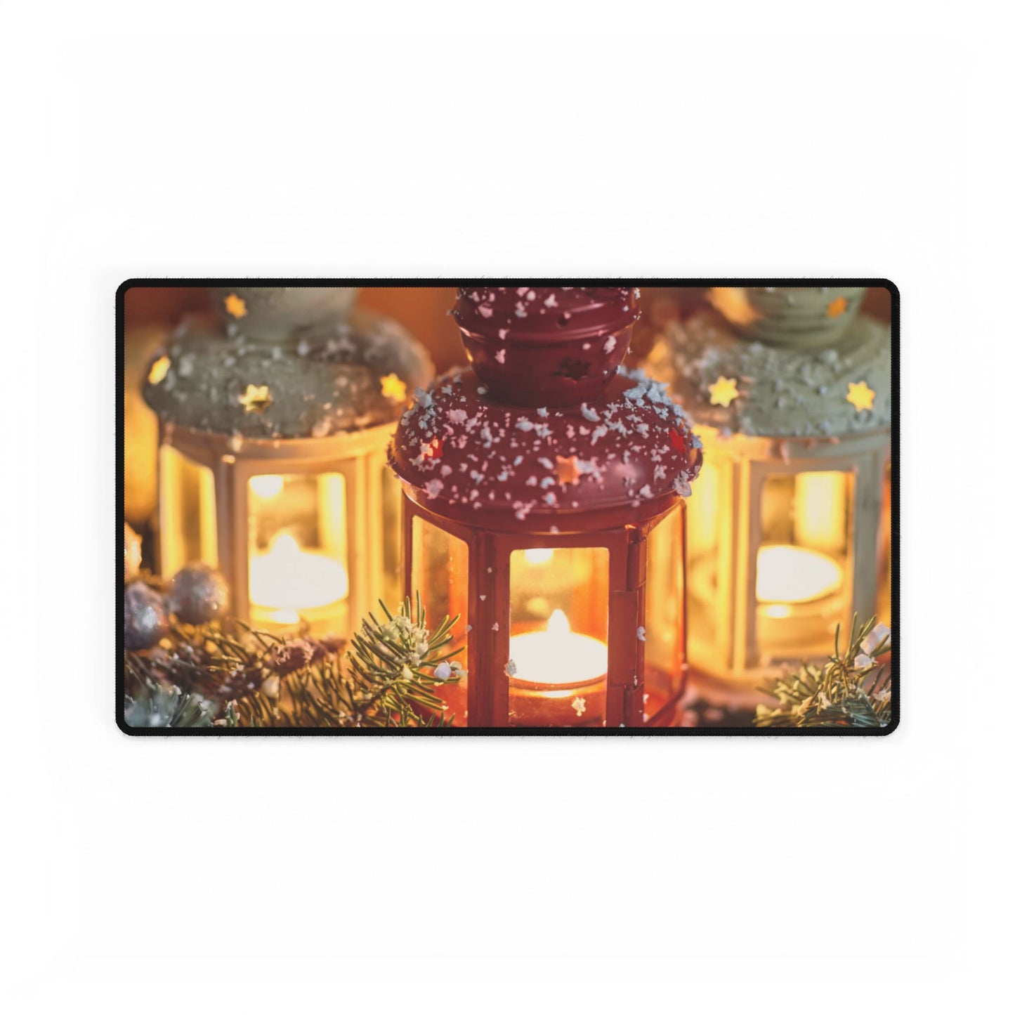 Desk Mat- Season's Greeting and Candles