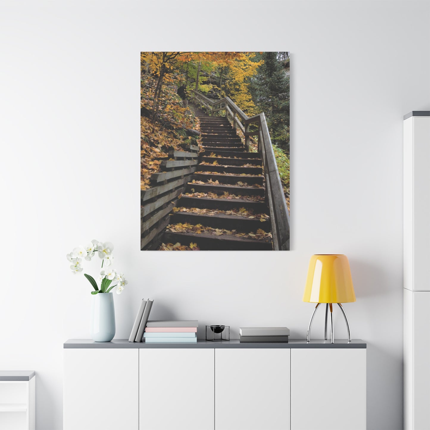 Stairway to Fall Matte Canvas, Stretched, 1.25" 48" x 24", 32", 36"