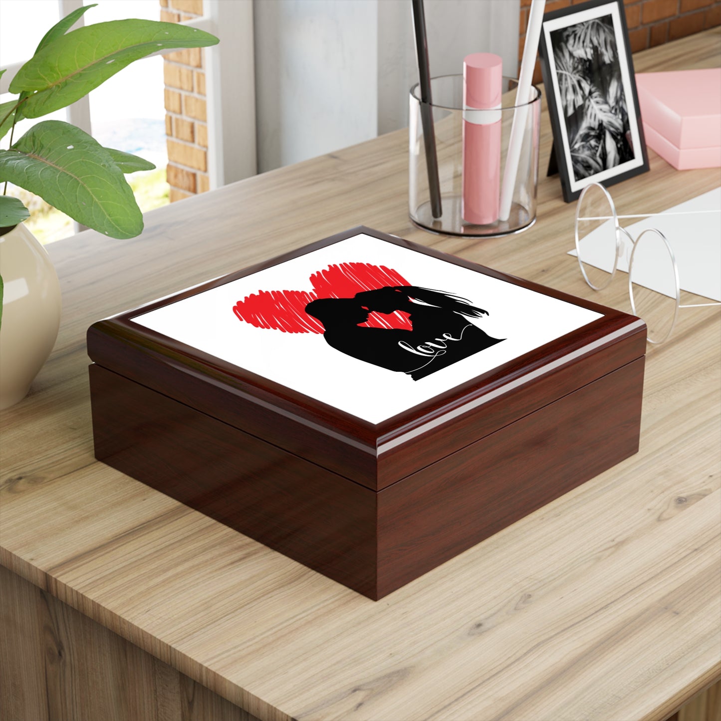 Our Love Jewelry Box – White Ceramic Our Love