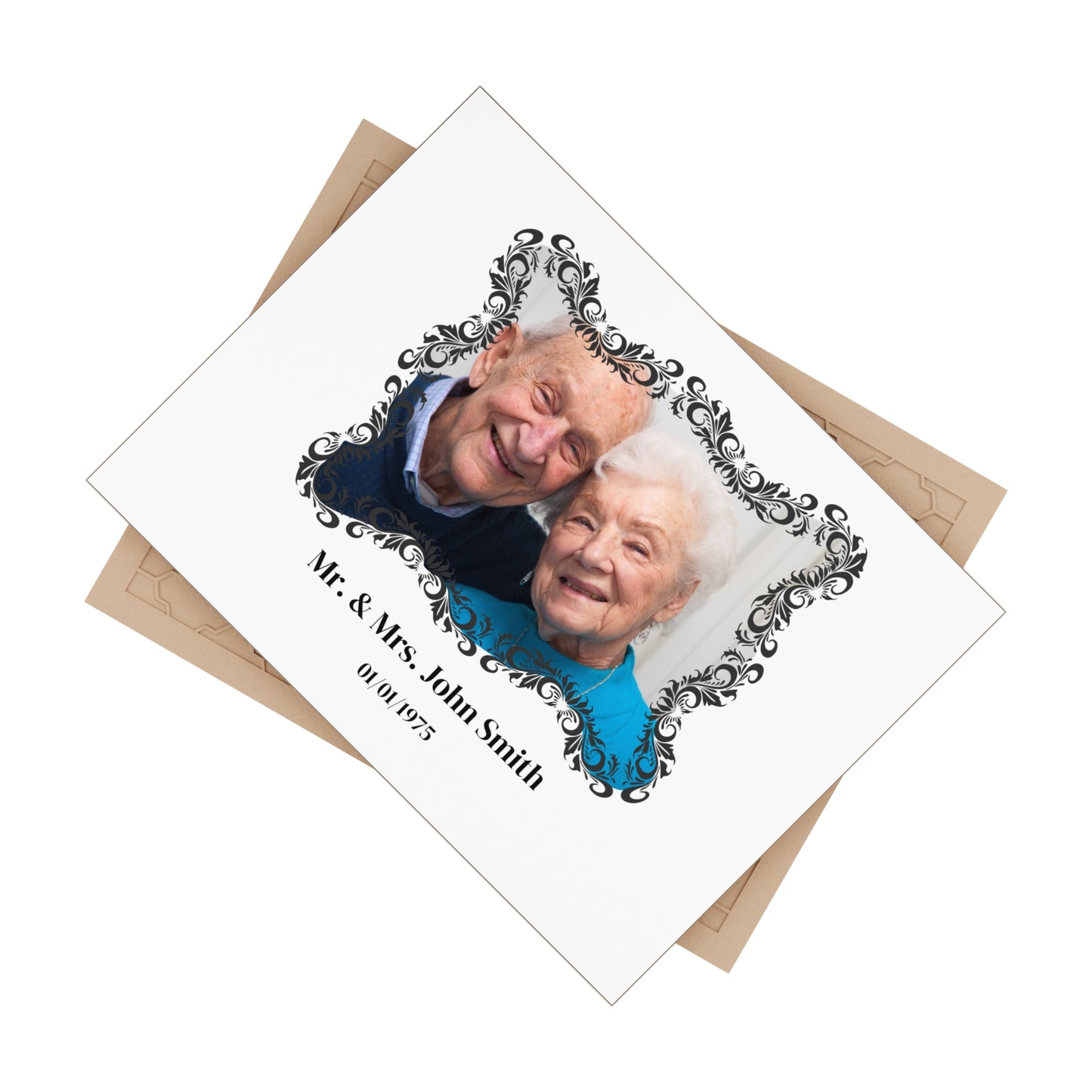 Personalized Ceramic Photo Tile - Anniversary Gifts with name and date
