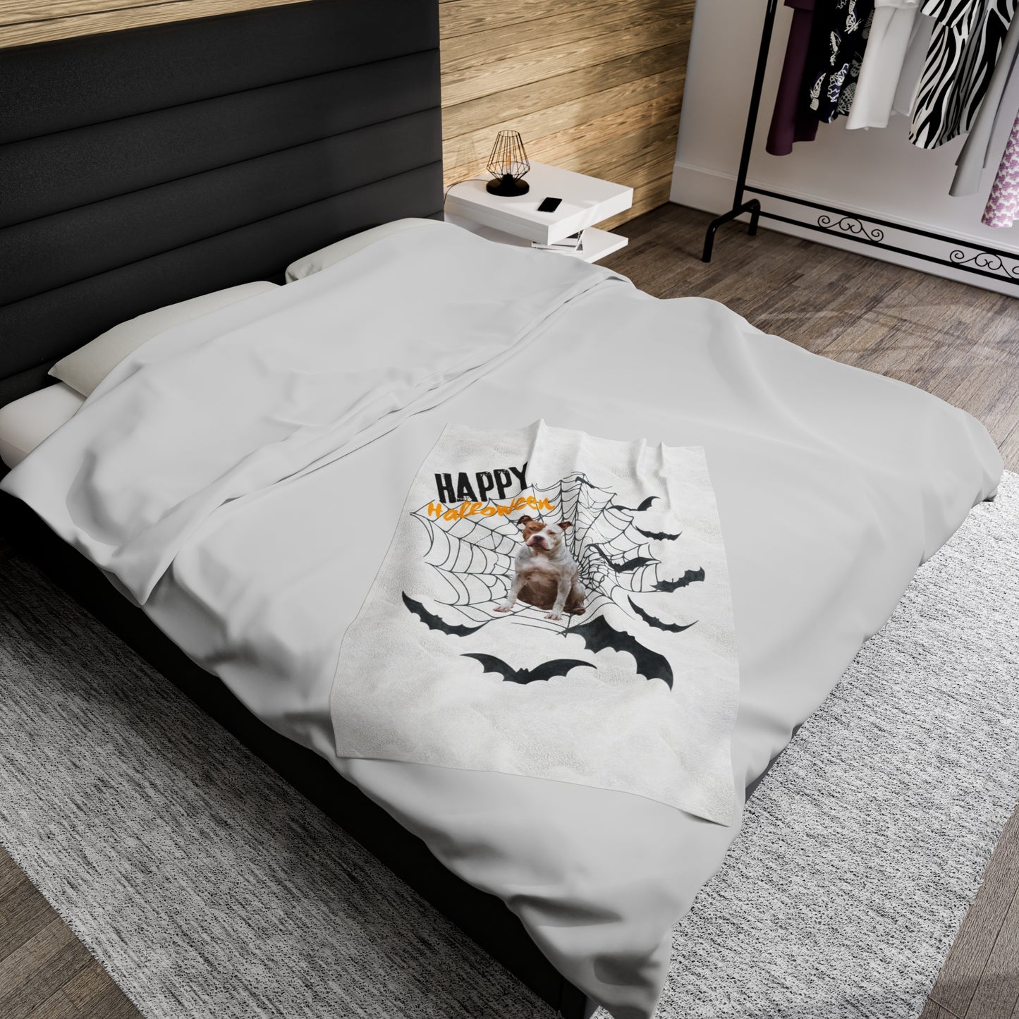 Velveteen Plush Blanket - Pit Halloween