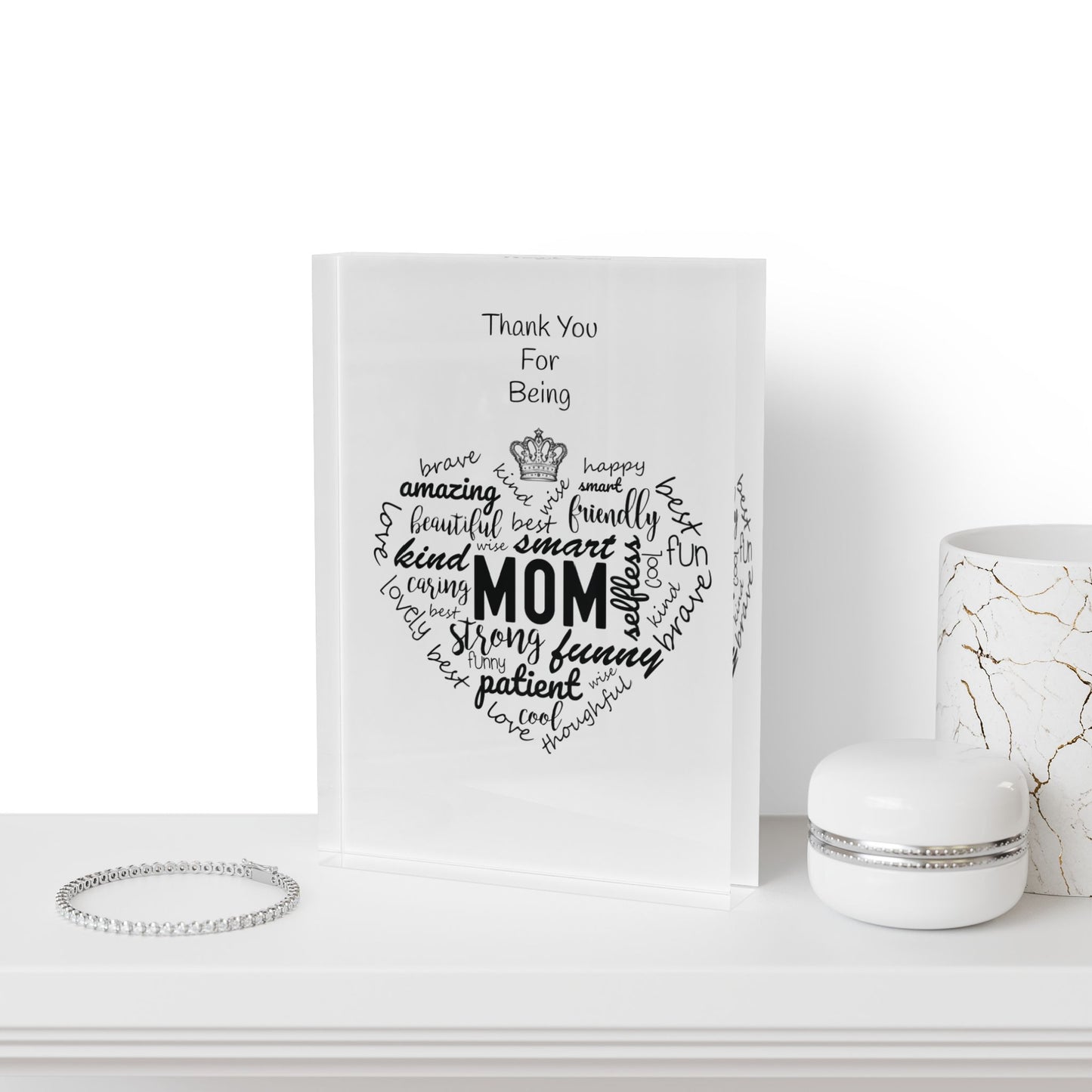Photo Block - Thank You For Being MOM