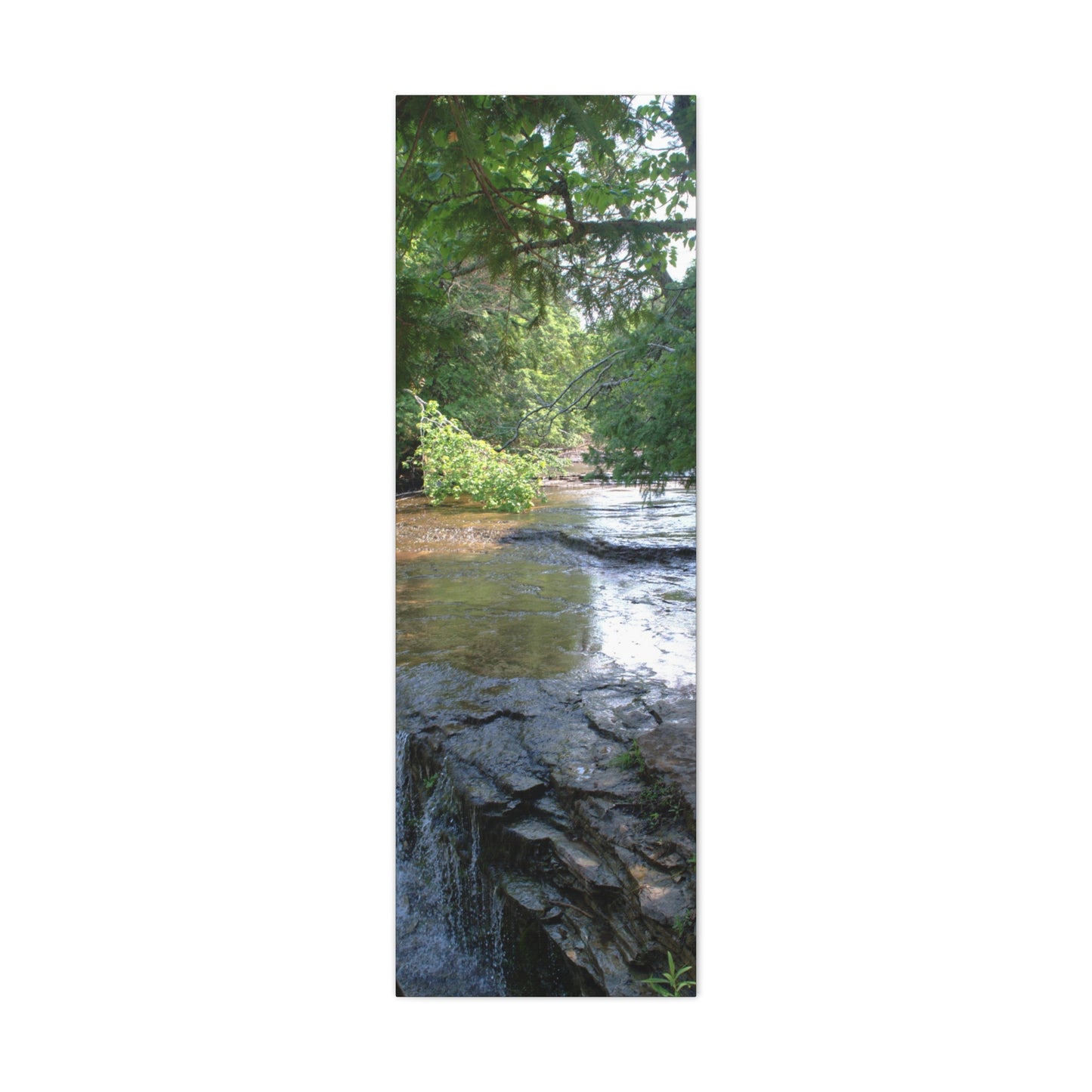 Agate waterfall right Matte Canvas, Stretched, 1.25" 48" x 16", 48" x 24", 48" x 32", 48" x 36" Vertical