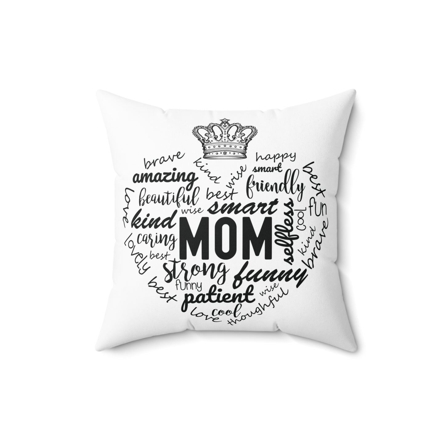 Spun Polyester Square Pillow - MOM and Sandle