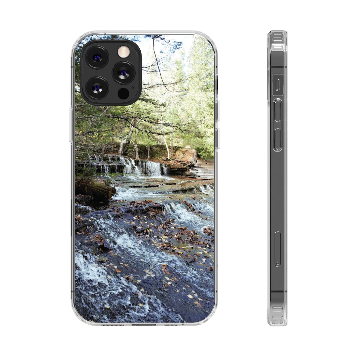 Clear Cases - Waterfall - iPhone 16 series, iPhone 15 series, iPhone 14 series, iPhone 13 series, IPhone 12 series