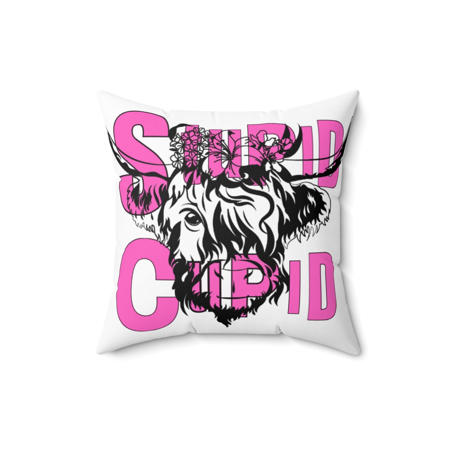 Highland Cow SC Spun Polyester Square Pillow MASTER