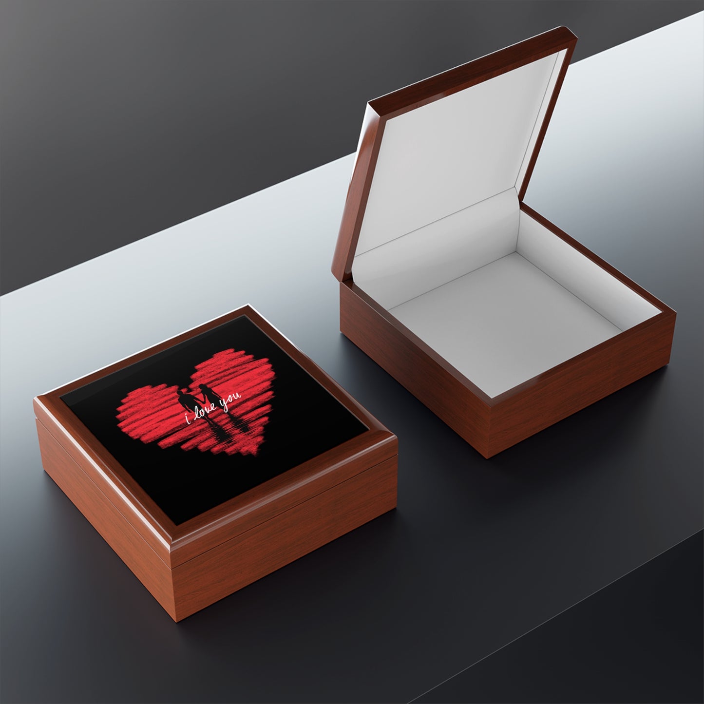 i love you Jewelry Box – Black Ceramic