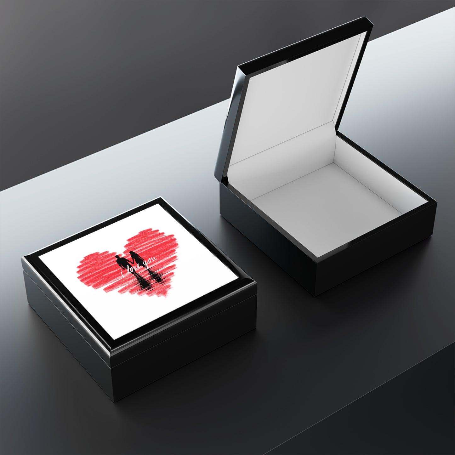 i love you Jewelry Box – White Ceramic
