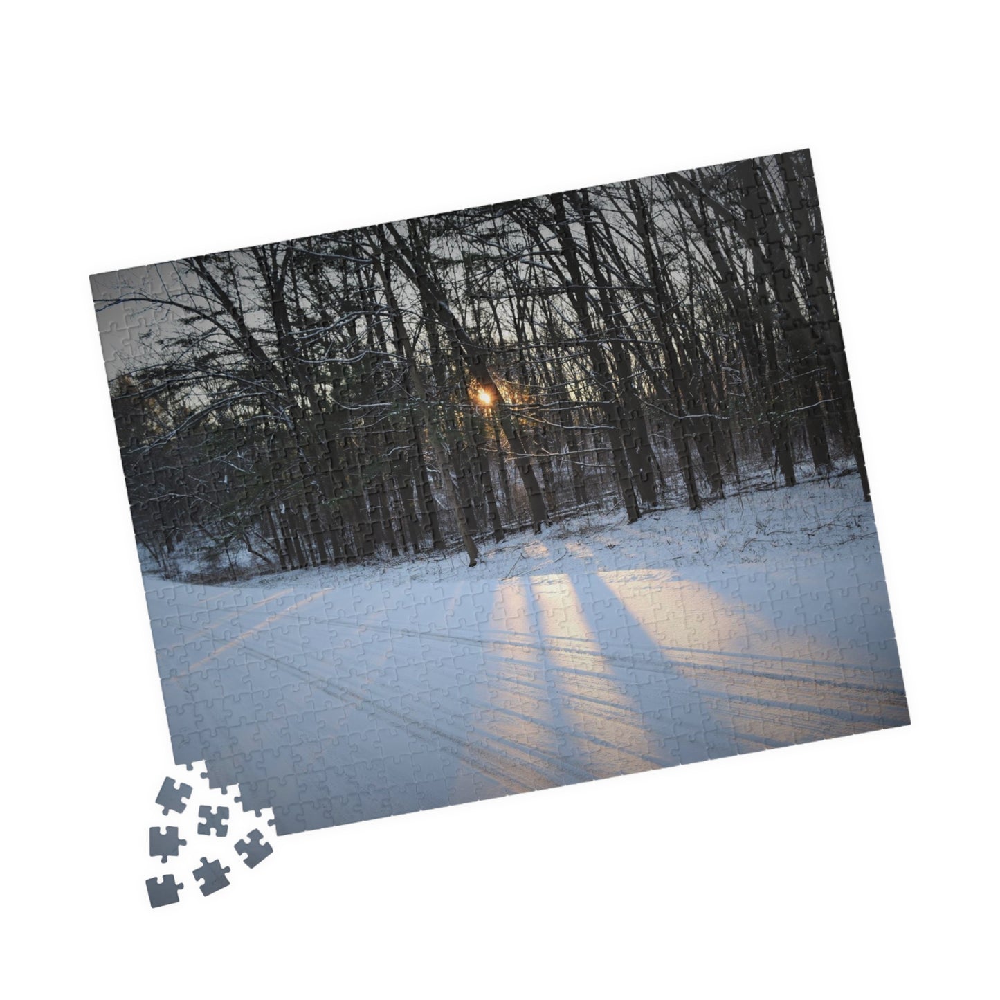 Puzzle (110, 252, 500, 1014-piece) Spectacular Winter Sun Beams