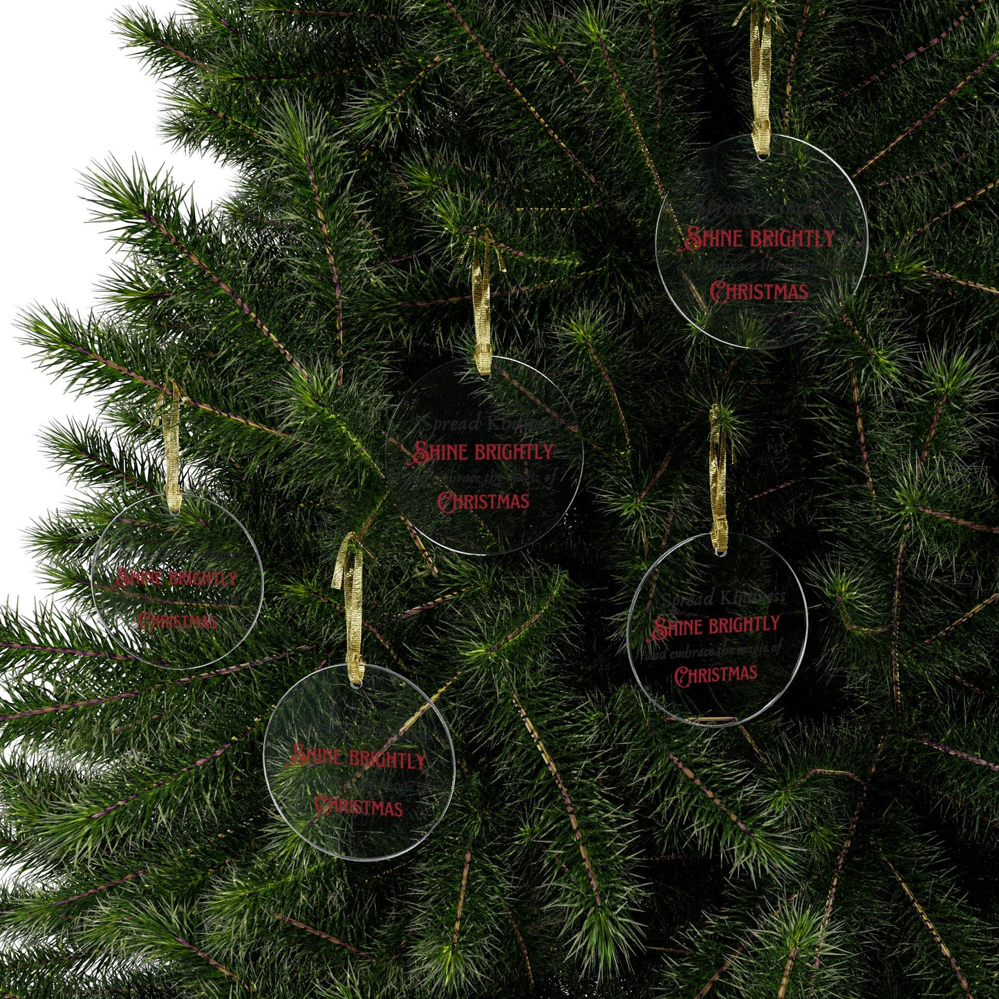 Acrylic Ornaments Spread Kindness, Shine Brightly