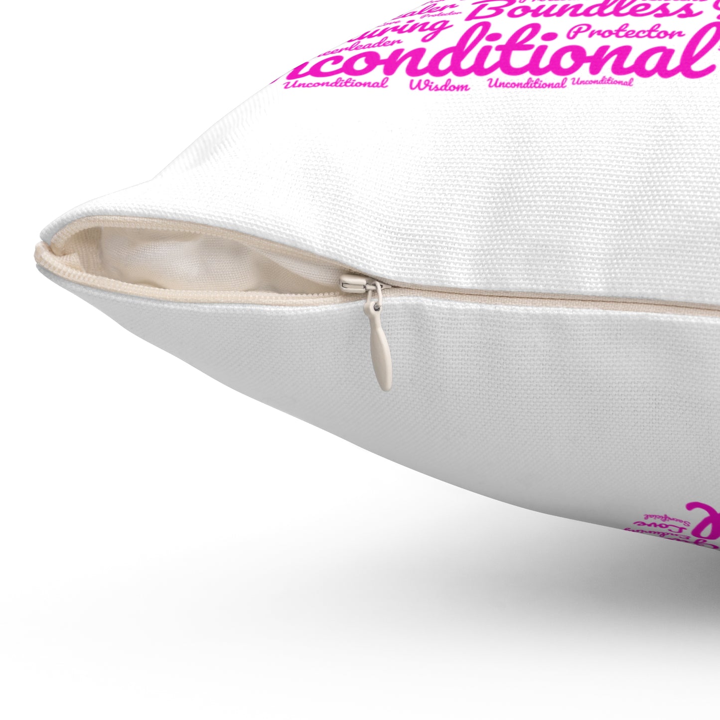 Spun Polyester Square Pillow MOM & High Heals