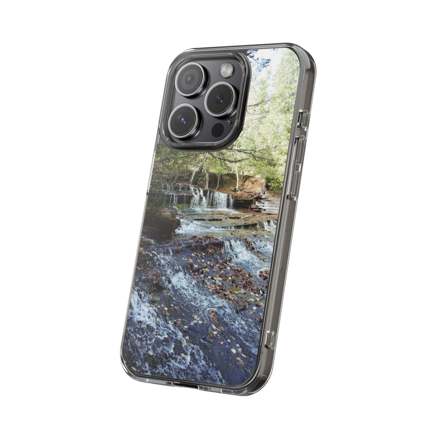 Clear Cases - Waterfall - iPhone 16 series, iPhone 15 series, iPhone 14 series, iPhone 13 series, IPhone 12 series