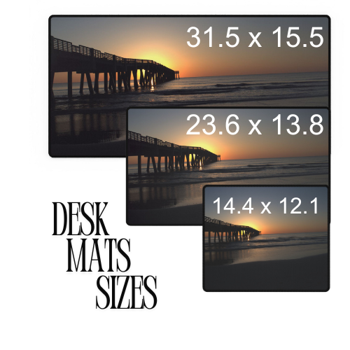 Desk Mat - Sunrise at the pier