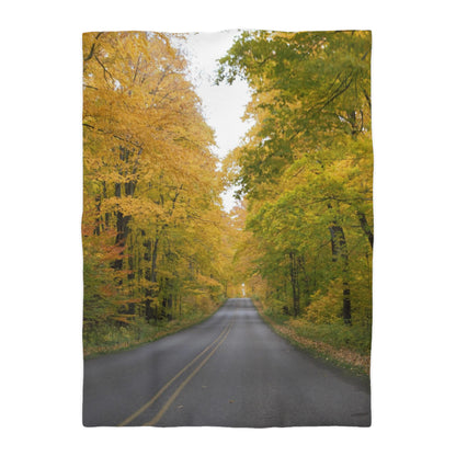 Microfiber Duvet Cover - Fall Road