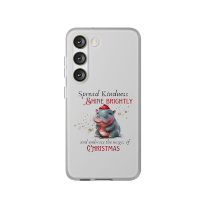 Flexi Cases -Magic of Christmas Hippopotamus - iPhone and Samsung phones