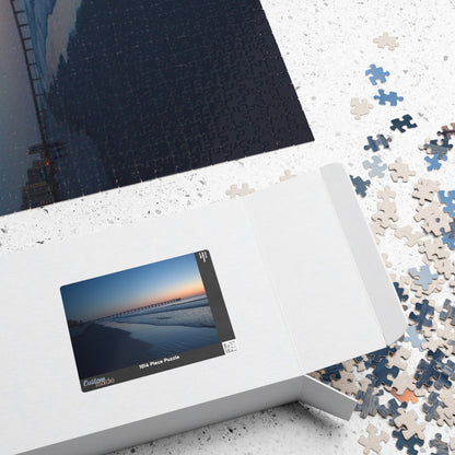 Puzzle (110, 252, 500, 1014-piece) Blue hour at the pier