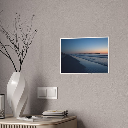 Gloss Posters - Blue hour at the Pier