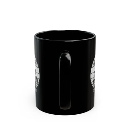 Black Ceramic Mug (11oz, 15oz) Life is Short