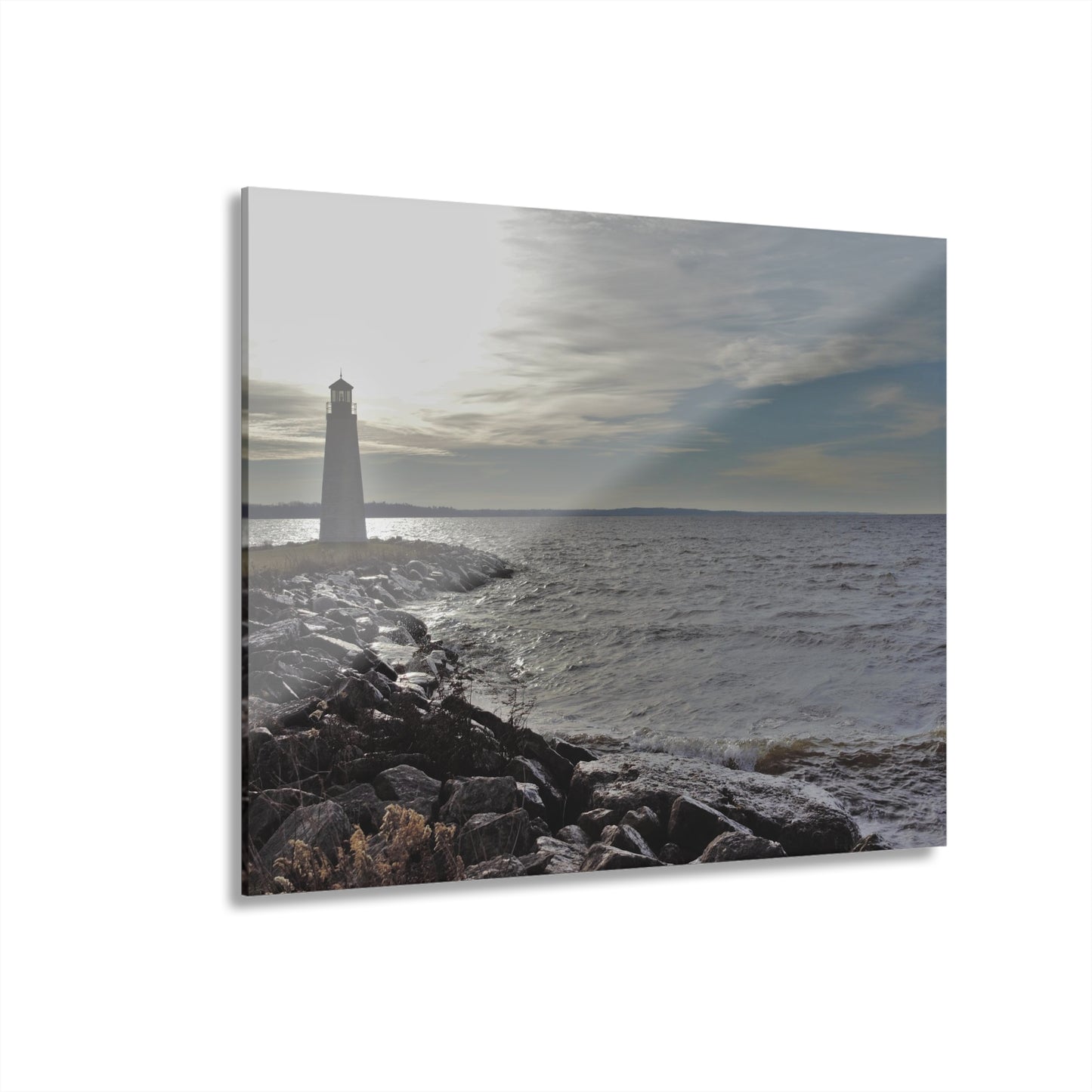 Copy of Acrylic Prints (French Cleat) Winter Light House